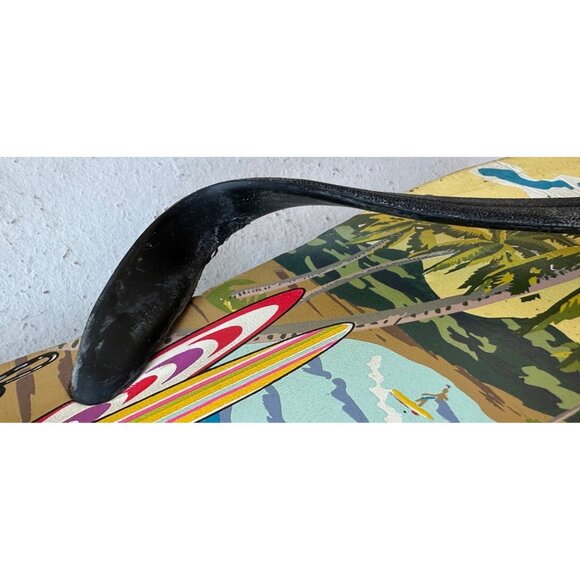 Beach Theme Flip Flops Sandals Men's Size Large (Brand Unknown) - Picture 6 of 16